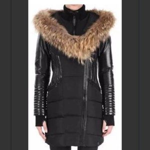 CanaV real fur trim cap winter coat
